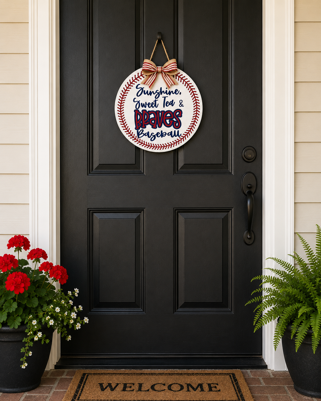 Baseball Season Front Door Hanger