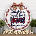 Baseball Season Front Door Hanger