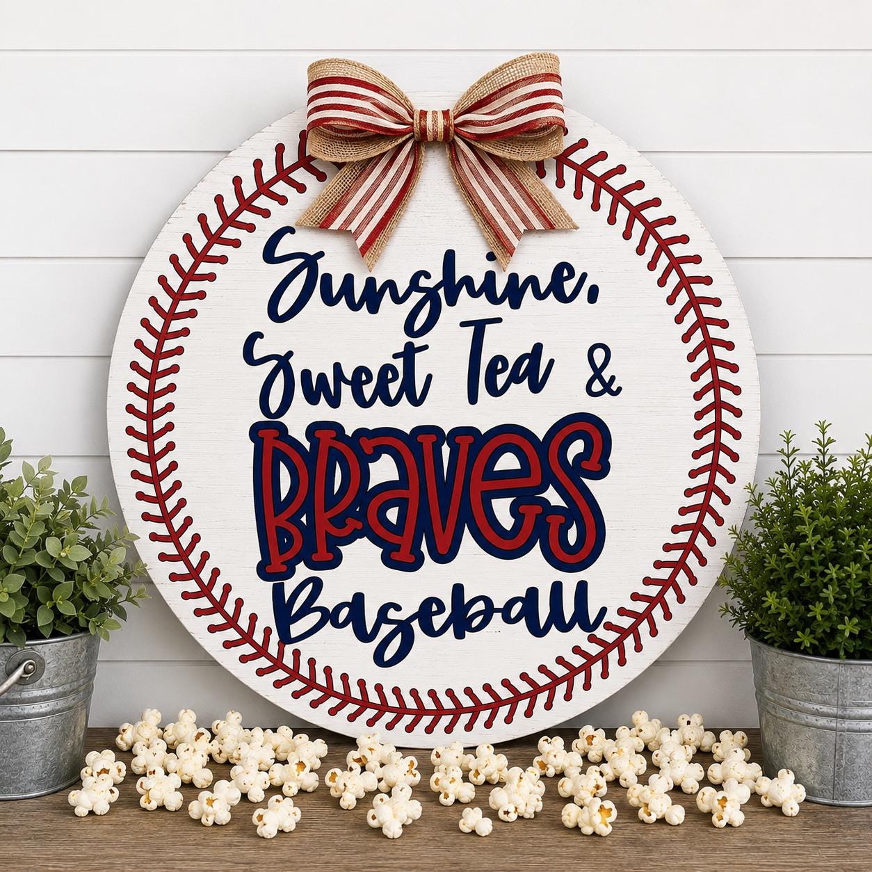 Baseball Season Front Door Hanger
